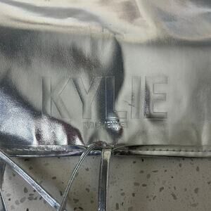 Kylie Jenner Silver Makeup Brush Storage Bag
